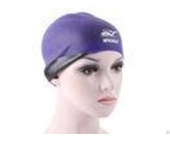Breathe Freely Purple Swimming Hat Cute Women S Swim Caps For Long Hair