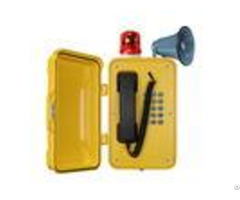 Ip67 Heavy Duty Industrial Broadcast Telephone With Beacon And Flashing Lamp
