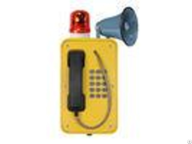 Industrial Broadcast Telephone For Emergency Weatherproof Sos Intercom With Horn