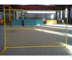 Yellow Canada Temporary Fencing Welded Steel Wire Mesh For Exhibitions