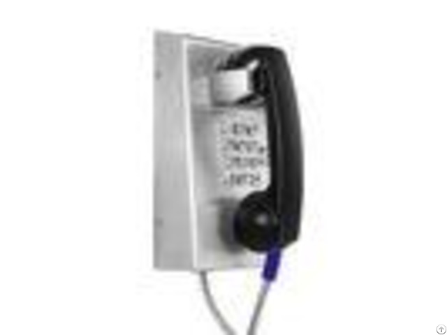 Anti Rust Vandal Resistant Phonewith Rugged Handset And Armored Cord