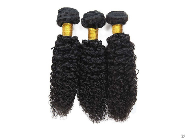 8a Brazilian Jerry Curly 3 Bundles Human Virgin Hair Weave