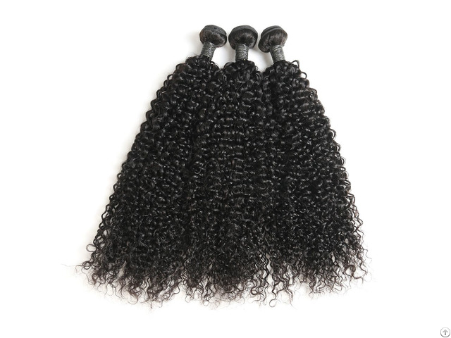 9a Brazilian Jerry Curly 3 Bundles Human Virgin Hair Weave