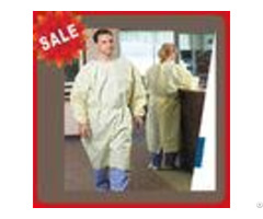Waterproof Nonwoven Disposable Isolation Gowns Surgical Wear With Elastic Cuff
