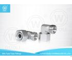 High Pressure 90 Degree Elbow Reducer Tube Adaptor With Swivel Nut Carbon Steel