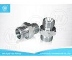 Straight Din 24 Degree Cone Seat Bite Type Hydraulic Hose Connectors Fittings