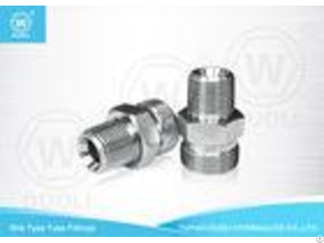 Steel High Pressure Hydraulic Bite Type Tube Fitting Bspt Male Stud Connector