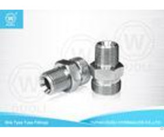 Steel High Pressure Hydraulic Bite Type Tube Fitting Bspt Male Stud Connector