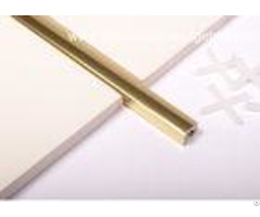 Polished Golden Listello Tile Trim Extruded Aluminum U Profilechannel