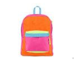 Multi Colored Fashionable Kids Sports Backpack For Girls Orange Red Blue