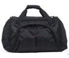 Customized Portable Black Duffel Bags Luggage Fashionable 600d Polyester Material