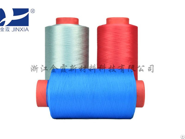 Dope Dyed Polyester Multifilament Man Made Yarn Green Fiber Textile