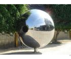 Polished Outdoor Metal Sculpture Stainless Steel Decorative Balls For Yard Decoration