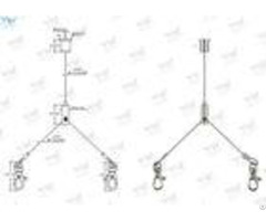 Flexible Aircraft Cable Suspension Systems Y Type Hanging Kit Easy Install
