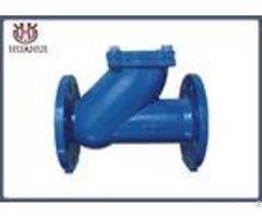 Rubber Ball Flanged Check Valve Automatic Type Pn10 Working Pressure For Sewage