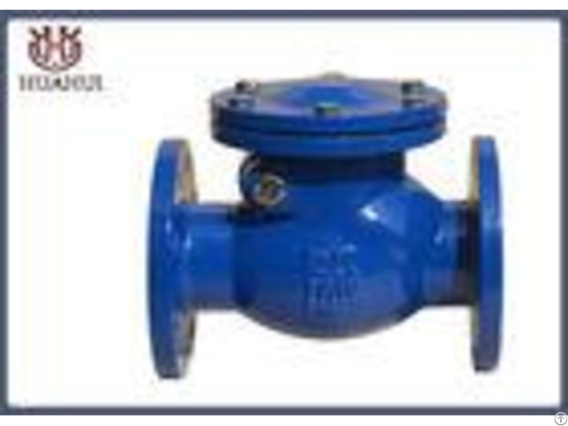 Ductile Iron Flanged Check Valve Dn50 Rubber Disc For Drainage System
