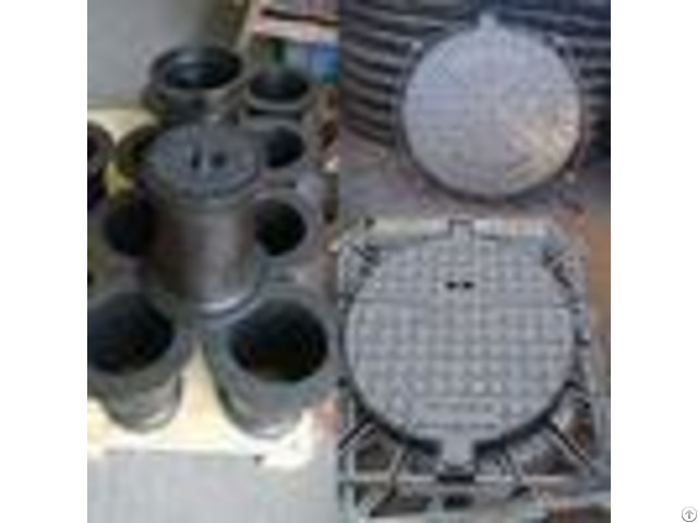 Heavy Duty Cast Iron Manhole Cover Valve Accessories For Construction En124 Standard