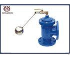 Angle Hydraulic Float Control Valve Double Flange Blue Color Dn200 Pn16