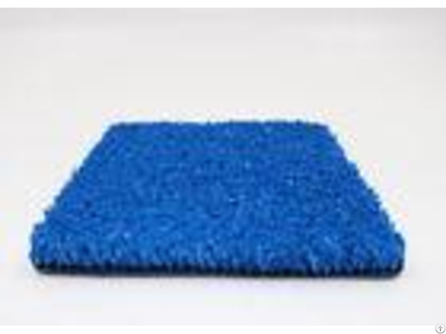 Pe Fibrillated 10 Mm Gym Blue Artificial Grass Crossfit 8800 Dtex Non Infill