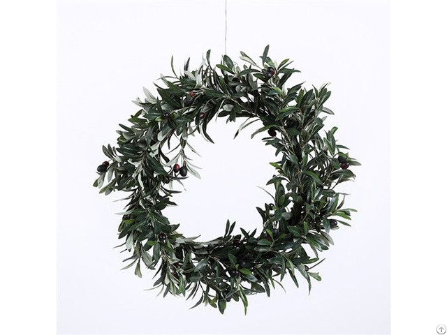 Faux Olive Wreath