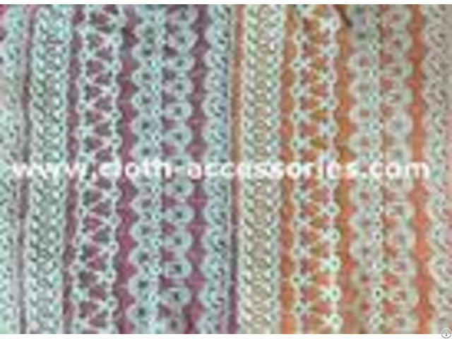 Customized 100 Cotton Mesh Net Lace Fabric Eco Friendly Dyeing For Lady Dress