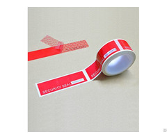 Tamper Evident Security Tape With Perforation Liner And Serial Number