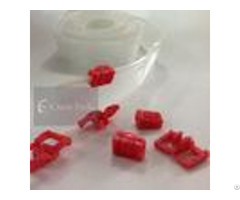 Professional Mini Red Ziplock Zipper For Pvc Bag Color Customized