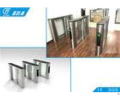 Rfid Card System Flap Gate Barrier 550mm Width Sus304 Housing For Metro Station
