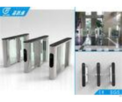 Durable Stable Optical Flap Gate Barrier Turnstile Access Control System Sus 304 Housing