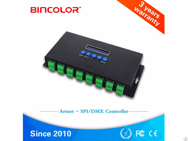 Ethernet Spi Dmx Pixel Light Controller Bc-216