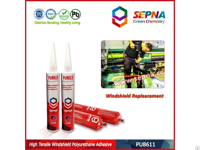 High Strength Polyurethane Auto Glass Adhesive Sealant Pu8611