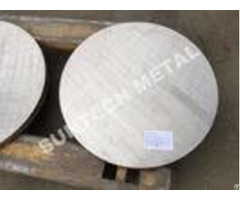 Sb265 Gr 1 Titanium Carbon Steel Clad Tubesheet For Condensers