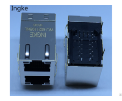 Ingke Ykj 802119bnl 100 Percent Cross Rjmg121532110er 2 Port Rj45 Jacks With Integrated Magnetics