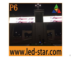 Outdoor P6 Full Color Led Display Screen Large Video Wall