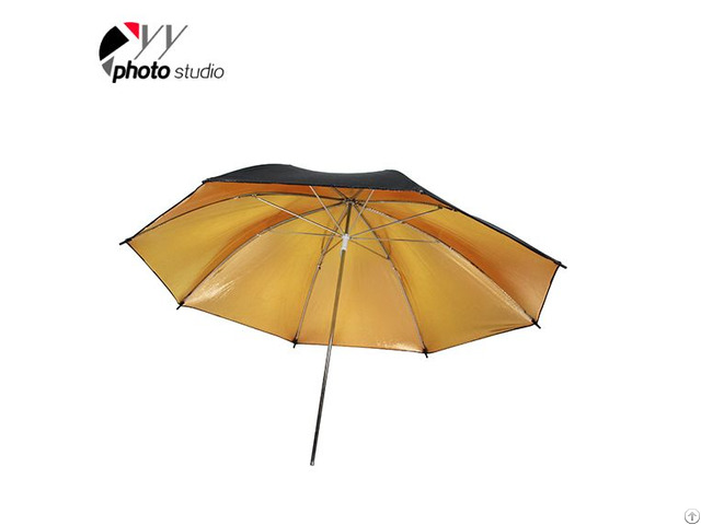 Studio Gold And Black Reflective Photo Umbrella