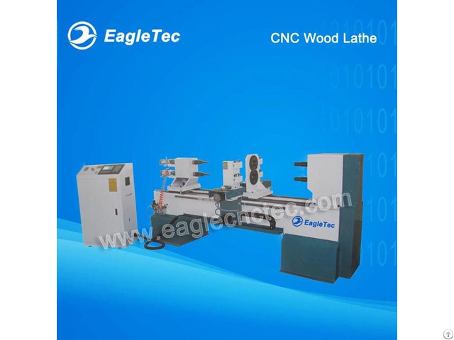 Two Axes Cnc Wood Lathe For Making Baseball Bats Banister Balustrade