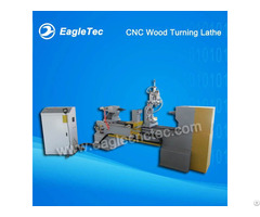 Cnc Wood Turning Lathe Machine With One Axis Two Blades And Gymbals Spindle