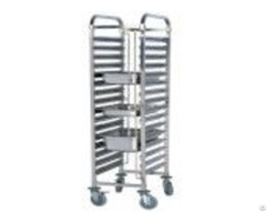 Stainless Steel Single Line Tray Trolley