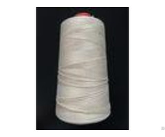 White Color Fiberglass Insulation Flame Retardant Thread For Sewing 0 2mm Thickness