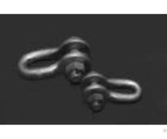 High Voltage Clevis Shackle Transmission Line Fittings 100kn 400kn Tensile Strength