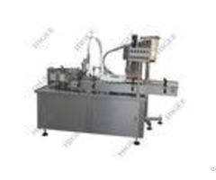 Electronic Smoke Eye Drop Liquid Oil Filling Machine Capping Labeling Line With Piston Pump
