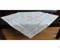 Cream Beige Linen Hemstitch Tablecloth Handmade 40x90 40x150cm Sizes