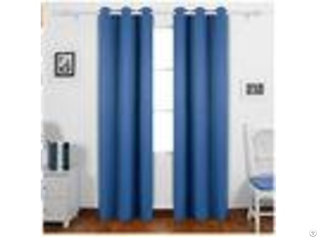 Dark Blue Custom Window Curtains With Multiple Sizes And Pattern Layouts