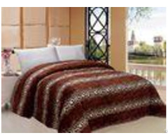 Leopard Style Winter Quilt Sets Square Stitching With Iso9001 Certification