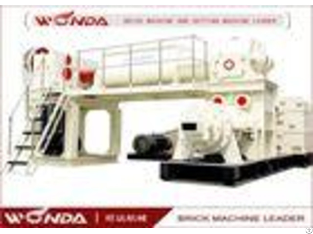 Red Sintered Clay Brick Making Machine Vacuum Extruder All Steel Material