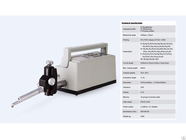 Perfect Accuracy Surface Form Tester Profilometer Time 3230