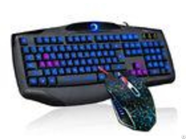 Black Wired Usb Gaming Keyboard And Mouse Combo For Mac Windows Pc