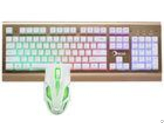 Easy Operation Pc Gaming Keyboard And Mouse Set Water Resistant Design