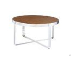 18mmt Mdf Solid Wood Coffee Table Foroffice Round Wooden Occasional Tables