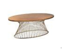 Soft Wire Brushed Distressing Solid Wood Coffee Table Oak Occasional Tables
